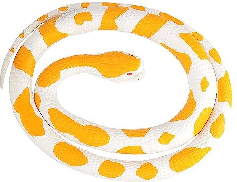 Wild Republic - Rubber Snake Pitone Albino, Colore, 117 cm,