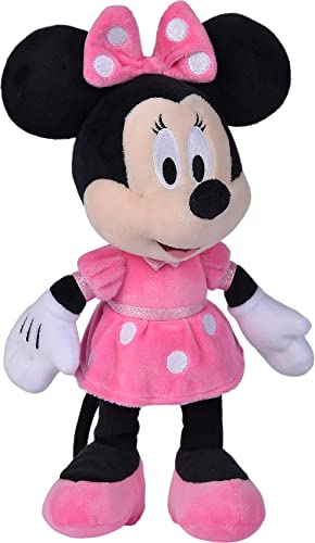 Simba - Disney Peluche Minnie, , con Abito Rosa, Cm 25, + 0 Mes