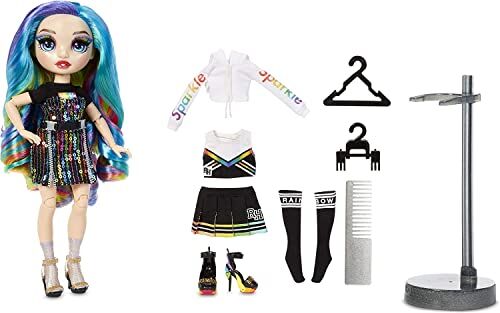 Rainbow High , Amaya Raine, Bambola da Collezionare, Colore Arcobaleno- Vestiti Lussuosi, Accessori e Supporto per Bambole, Serie 2. Regalo Ottimo a Partire dai 6 Anni