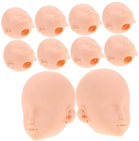 FOMIYES 10 Pezzi Vestire La Testa Della Bambola Mini Parte in Miniatura Teste Per Realizzare Bambole Testa Di Bambola Manichino Bjd Bambino Strumenti Per Il Trucco Plastica Modellazione