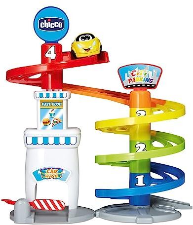 Chicco - Parcheggio Turbo Touch Veicoli, Multicolore, 37 cm,