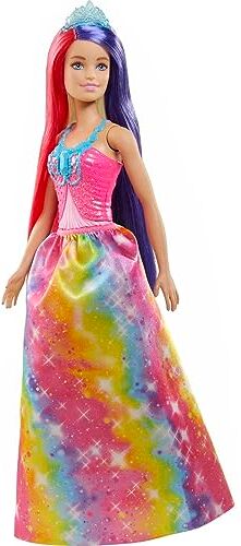 Barbie Dreamtopia Bambola Royal da Circa 30cm con Lunghissimi Capelli Fantasia e Accessori, Giocattolo per Bambini 3+Anni,