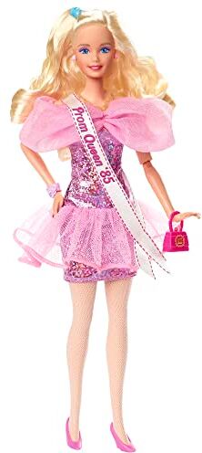 Barbie Signature  Rewind Ballo di Fine Anno anni '80, bambola da collezione effetto nostalgia, con capelli biondi ricci, abiti e accessori, giocattolo per bambini, 6+ anni,