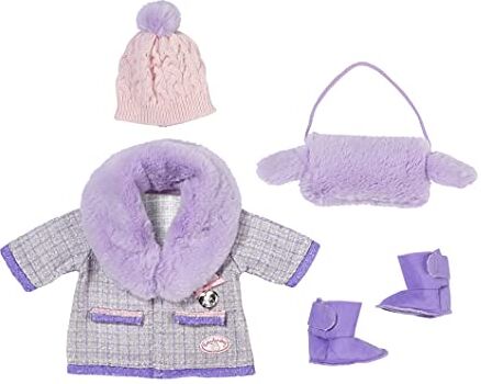 Baby Annabell Deluxe Set Cappotto 43Cm Alta Qualità con Bordo in Pelliccia Il Gioco Creativo Promuove L'Empatia e Le Abilità Sociali, Età: Dai 3 Anni in Su Include Stivali, Berretto e Altro