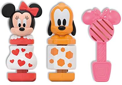 Clementoni - Disney Baby Minnie Costruisci E Gioca-Incastri, Giocattolo Impilabile, Educativo Prima Infanzia, Bambini 18 Mesi, Colore Multilingua,