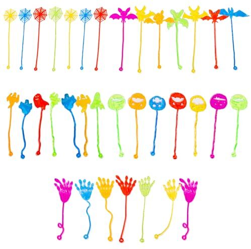 Comioke Mani Appiccicose,Sticky Hands Giocattoli,35pcs Mani Appiccicose Giocattoli,Scalatori Appiccicosi,Scalatori Appiccicosi della Parete,Sticky Hands,Mano Appiccicosa Giocattolo,Colorati Manina Appiccicosa