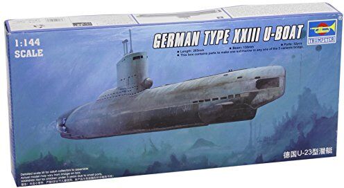 Trumpeter 1/144 Modellino Sottomarino German Type XXIII Late Production U-Boat Model Kit (Importato da Giappone)