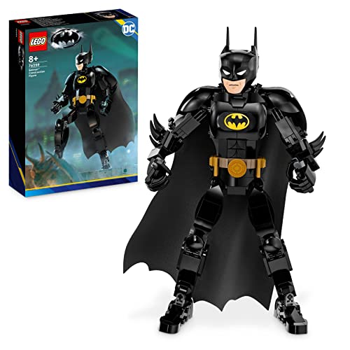 Lego DC Personaggio di Batman, Giocattolo da Costruire del Supereroe con Mantello, Basato sul Film Batman del 1989, Set da Collezione, Idea Regalo per Bambini