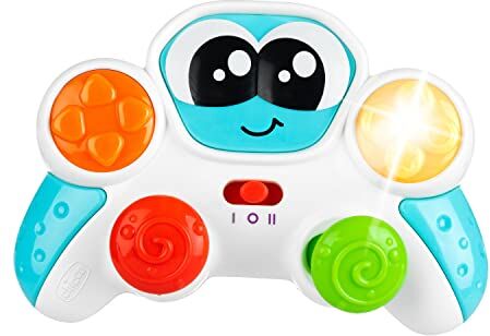 Chicco Baby Controller, Giocattolo Parlante e Interattivo, Controller Elettronico Educativo, 2 Tasti per Attivare Effetti di Luce, 2 Levette, Gioco con Luci e Suoni, Giochi 6 Mesi 3 Anni