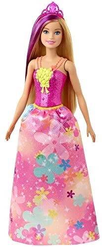 Barbie Principessa Dreamtopia, 30.5 cm, Bionda con Ciocca Viola, 3+ Anni,