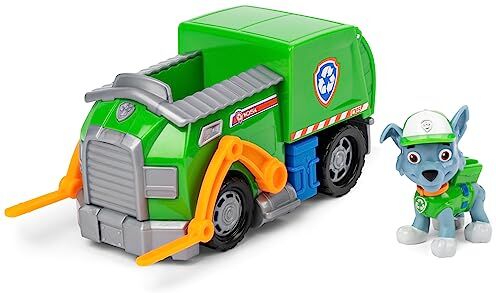 Paw Patrol Camion per la Raccolta di rifiuti riciclabili di Rocky   Veicolo e Personaggio Rocky   Giochi Bambini dai 3 Anni in su