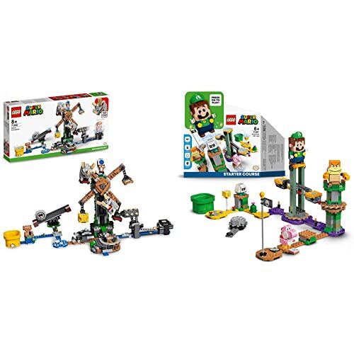 Lego ® Super Mario, 71390 & Super Mario Avventure di Luigi Starter Pack, Giocattolo da Costruzione, Personaggi Interattivi, Idee Originali per un Regalo di Natale, 71387
