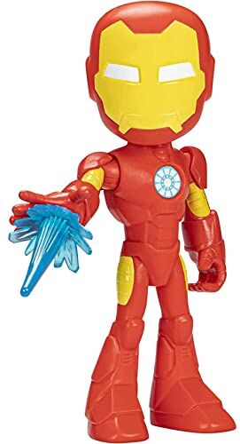 Hasbro Marvel  Spidey e i Suoi Fantastici Amici, Mega Iron Man, Action Figure Giocattolo Super Hero per età prescolare, per Bambini e Bambine dai 3 Anni in su