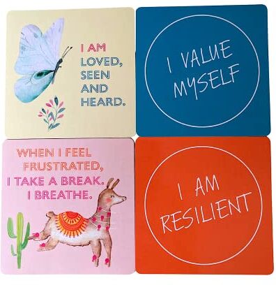 ART Affirmation Cards for Kids Positive Empowering Affirmation Cards for Kids, to Encourage Self-Love Self-Belief Resilience. I Am My Own Masterpiece