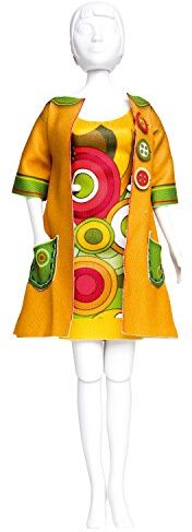 Vervaco Betty Funky Dress Your Doll Outfit Making Set, Multicolore