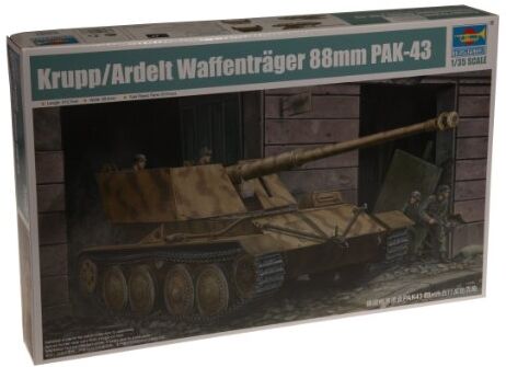 Trumpeter 1/35 Modellino Carro Armato German Krupp/Ardelt 88mm Pak 43 Waffentrager Weapons Carrier (Importato da Giappone)