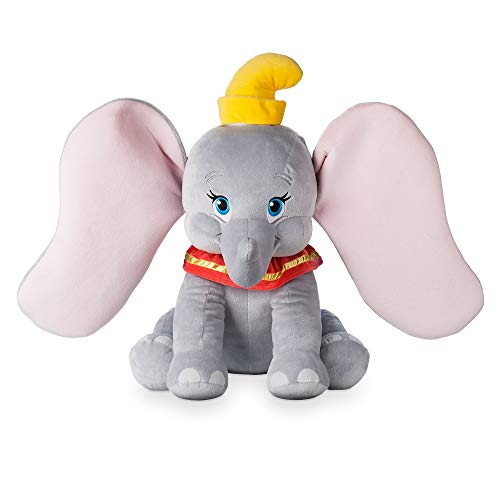 Disney peluche ufficiale grande Dumbo, 45 cm, personaggio classico in peluche, baby elefante con le iconiche orecchie in 3D, dettagli ricamati e finitura morbida al tatto