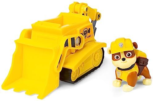 Paw Patrol Bulldozer di Rubble   Veicolo e Personaggio Rubble   Giochi Bambini dai 3 Anni in su