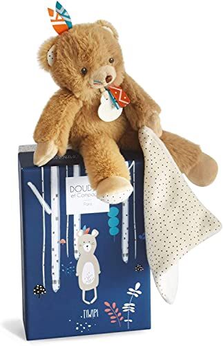 Doudou et Compagnie Peluche Orso Con Doudou 21 cm Marrone Tiwipi