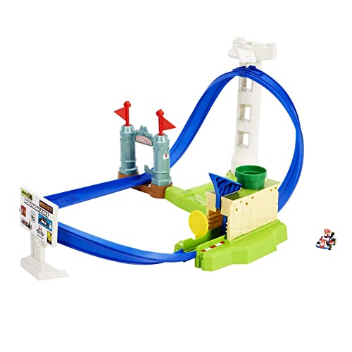 Hot Wheels Mario Kart Circuit Slam Track Set, Giocattolo per Bambini 5+ Anni,