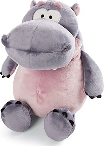 NICI DJ Nilbert Ippopotamo 35cm – Ippopotamo di Peluche Sostenibile per Bambine, Bambini e Neonati – Morbido Giocattolo Imbottito per i Giochi e le Coccole – Animali di Pezza Wild Friends