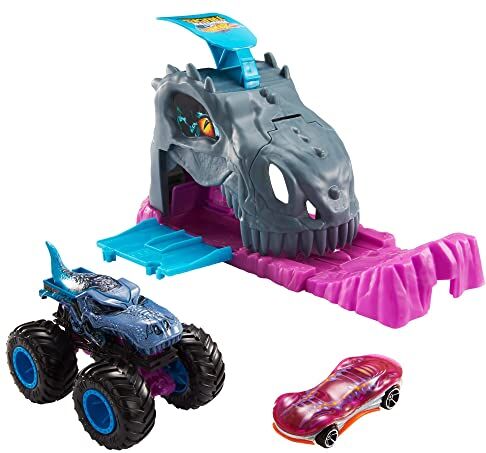 Hot Wheels Monster Truck Pit e Launcher Mega Wrex Playset