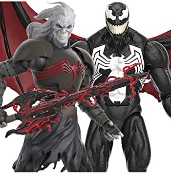 Spider-man Hasbro Marvel Legends Series, 60° anniversario, confezione da 2 action figure di Marvel's Knull e Venom da 15 cm, con 5 accessori, multi