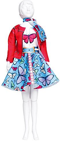 Vervaco Lucy Butterfly Dress Your Doll Outfit Making Set, Multicolore