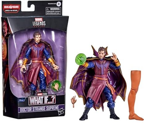 Hasbro , Legends Series Doctor Strange Stregone Supremo, Action Figure in Scala da 15 cm, Include 1 Accessorio e Un Elemento Build-a-Figure, Multicolore