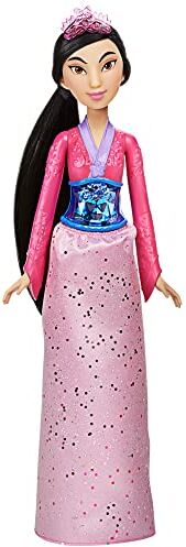 Disney Hasbro Princess Royal Shimmer Bambola di Tiana, Fashion Doll con Gonna E Accessori, Giocattolo per Bambini dai 3 Anni in su, Multicolore