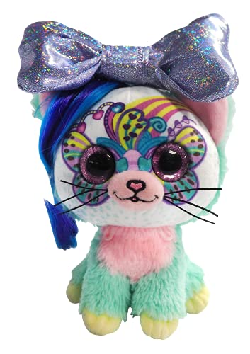Pioupiou et Merveilles Little Bow Pets Rainbow, peluche a sorpresa con pioupiou e meraviglie, 18 cm