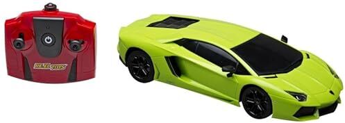 RE-EL TOYS Lamborghini Aventador Auto radiocomandata 2.4GHz in Scala 1:18 (cm 26) Con luci Anteriori e posteriori. Licenza Ufficiale, Colore Verde,