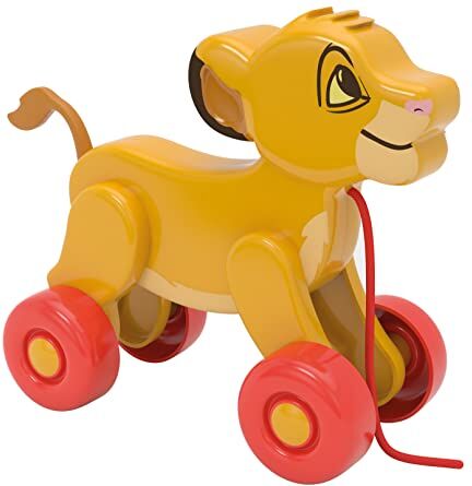 Clementoni - Disney Simba Trainabile Trainare, Animale da Tirare, Gioco per La Motricità, Primi Passi, Imparare A Camminare, Bambini 10 Mesi-Made in Italy, Colore Multilingua,