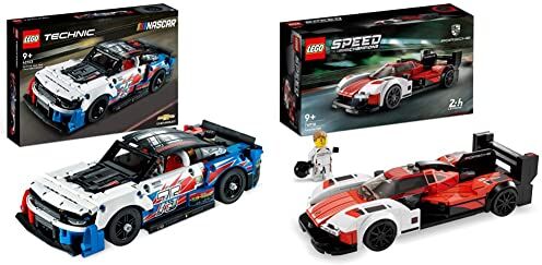 Lego 42153 Technic NASCAR Next Gen Chevrolet Camaro ZL1, Modellino di Auto da Costruire & 31135 Speed Champions Porsche 963, Modellino Auto da Costruire, Macchina Giocattolo