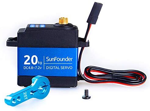 SUNFOUNDER High Torque Servo, TD8120MG Metal Gear Digital Servo, Aluminium Case, Control Angle 270° for RC Robot Cars