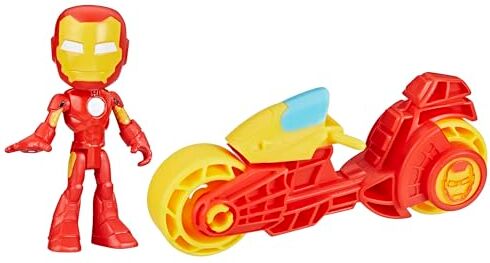 Hasbro , Spidey e i suoi fantastici amici, playset di Iron Man e motocicletta giocattolo