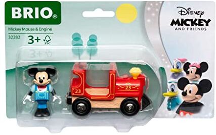 Brio Locomotiva e Topolino, Treni , Disney, Topolino, Età Raccomandata 3+ Anni, Compatibile con Tutti i Prodotti