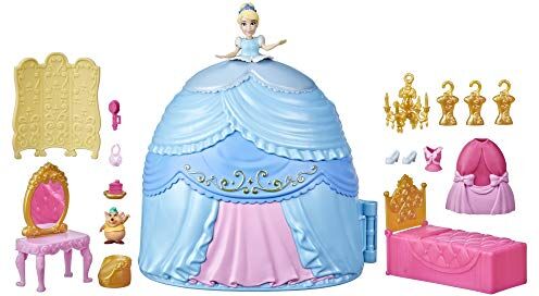 Disney Hasbro Princess Secret Styles Cinderella Story Skirt Cenerentola, playset con Bambola, Abiti e Tanto Altro, Giocattolo per Bambini dai 4 Anni in su