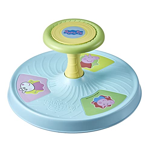 Hasbro Playskool Peppa Pig, Sit 'n Spin, classico giocattolo musicale rotante, attività per bambini dai 18 mesi in su, Esclusivo Amazon