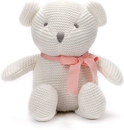 FLUFFYFUN Orso Peluche per bambino in Cotone biologico 16.5cm Bianco