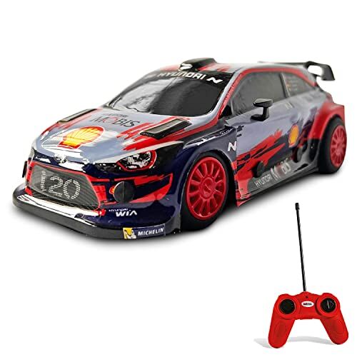 Mondo Motors, HYUNDAI I20 WRC, Modello in Scala 1: 24, fino a 8 km/h di Velocità, Auto Giocattolo per Bambini