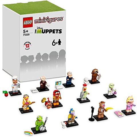 Lego Minifigures I Muppet, Confezione 6 Personaggi in Edizione Limitata, Accessori Giocattolo Collezione 2022 per Adulti e Bambini dai 5 Anni,