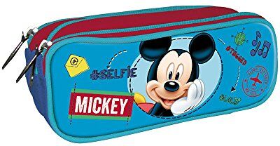 Disney Mickey Mouse Topolino Astuccio con Tripla Cerniera Tasca