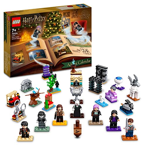 Lego Harry Potter  Calendario dell'Avvento 2022, 24 Mini Giocattoli, con Gioco da Tavolo