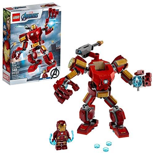 Lego Super Heroes Marvel Avengers Mech Iron Man, Playset con Figura Mobile da Combattimento, per Bambini dai 6 Anni in su,