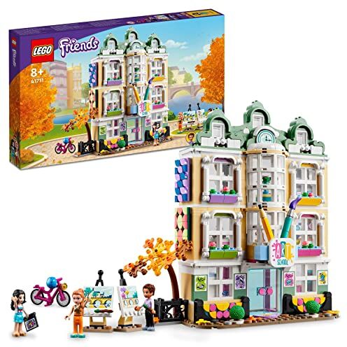 Lego Friends La Scuola d’Arte di Emma, Costruzioni Casa delle Bambole Giocattolo, Mini Bamboline, Idea Regalo per Bambine e Bambini