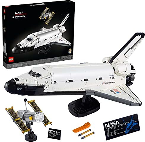 Lego Icons NASA Space Shuttle Discovery, Costruzioni per Adulti, Astronave in Mattoncini, Razzo Spaziale da Collezione, Hobby Creativi, Idee Regalo Donna o Uomo, Lei o Lui, Festa della Mamma 10283