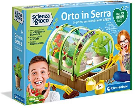 Clementoni Science & Play Lab-L'Orto in Serra-Play for Future-Made in Italy-orto botanico-Gioco scientifico (Versione in Italiano), 7 Anni+,