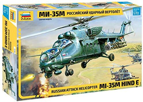 GSI Creos Zvezda- Scala 1:72 Elicottero Mil Mi-35 Model Kit, Multicolore, Z7276