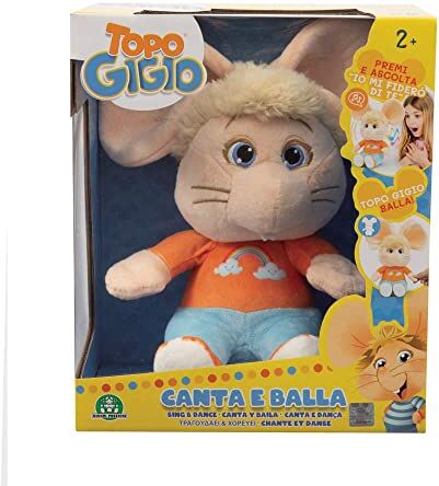 Grandi Giochi , Peluche di Topo Gigio Canta e Balla la Canzone Io Mi Fiderò di Te, Multicolore,